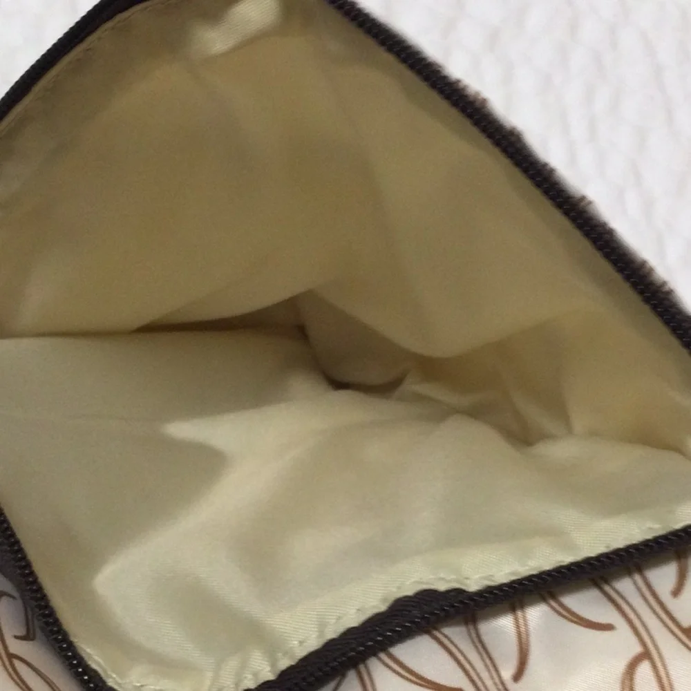 EUC Skip Hop Baby Diaper Bag Brown Cream Expandable Orange Center